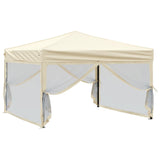 Vidaxl PartyTent pieghevole con pareti laterali 3x3 m crema