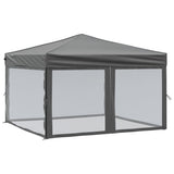 Vidaxl PartyTent pliable avec des parois latérales 3x3 m anthracite -colored