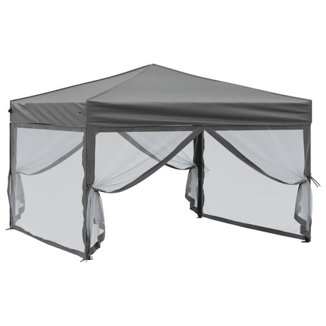 Vidaxl PartyTent pliable avec des parois latérales 3x3 m anthracite -colored