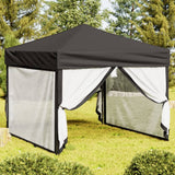 Vidaxl PartyTent pliable avec des parois latérales 3x3 m anthracite -colored