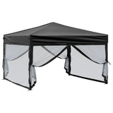 Vidaxl PartyTent pliable avec des parois latérales 3x3 m noir