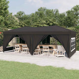 Vidaxl PartyTent pliable avec des parois latérales 3x6 m anthracite -colored