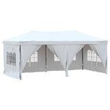 Vidaxl PartyTent skládací s bočními stěnami 3x6 m bílá