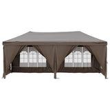 Vidaxl PartyTent pliable avec des parois latérales 3x6 m taupe
