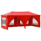 Vidaxl Partytent Foldable with Side walls 3x6 m Red