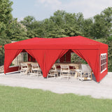 Vidaxl Partytent Foldable with Side walls 3x6 m Red