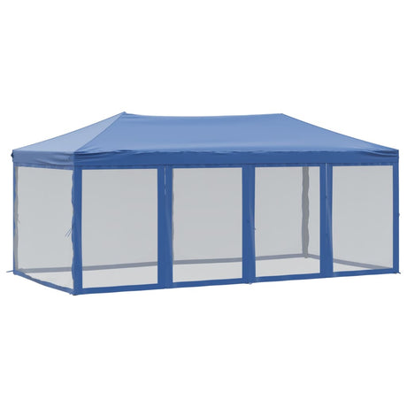 Vidaxl PartyTent pliable avec des parois latérales 3x6 m bleu