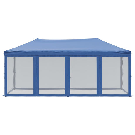 Vidaxl PartyTent pliable avec des parois latérales 3x6 m bleu