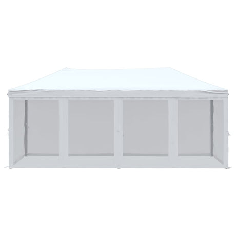 Vidaxl PartyTent pliable avec des parois latérales 3x6 m blanc