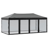 Vidaxl PartyTent pliable avec des parois latérales 3x6 m noir