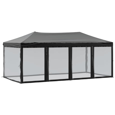 Vidaxl PartyTent pliable avec des parois latérales 3x6 m noir