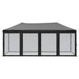 Vidaxl PartyTent pliable avec des parois latérales 3x6 m noir