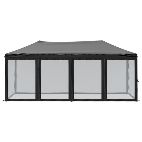 Vidaxl PartyTent pliable avec des parois latérales 3x6 m noir