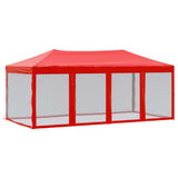 Vidaxl PartyTent pliable avec des parois latérales 3x6 m rouge