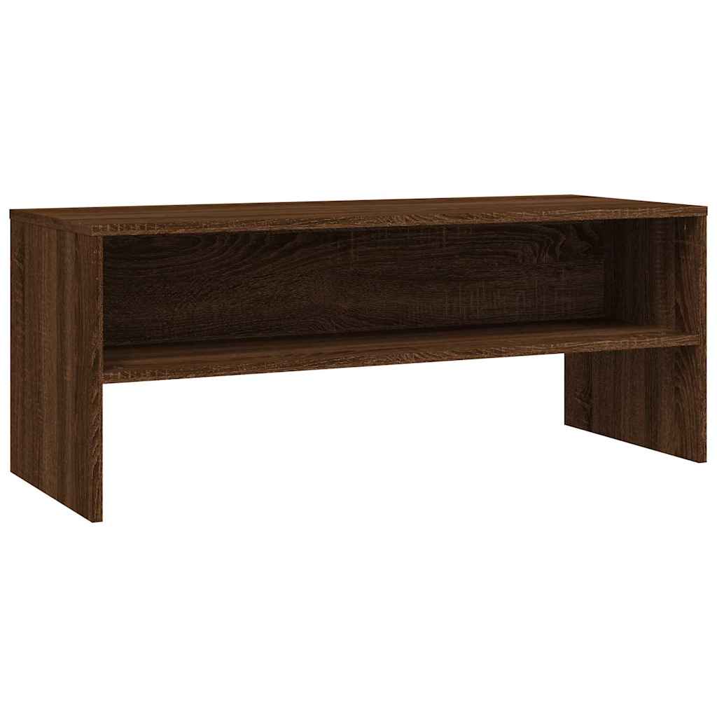 Vidaxl tv-meubel 100x40x40 cm bewerkt hout bruin eikenkleur