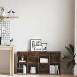 Vidaxl boekenkast 66x30x130 cm bewerkt hout gerookt eikenkleurig