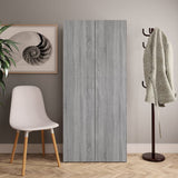 Vidaxl Shoe cabinet 80x35.5x180 cm Properted Wood Gray Sonoma Oak