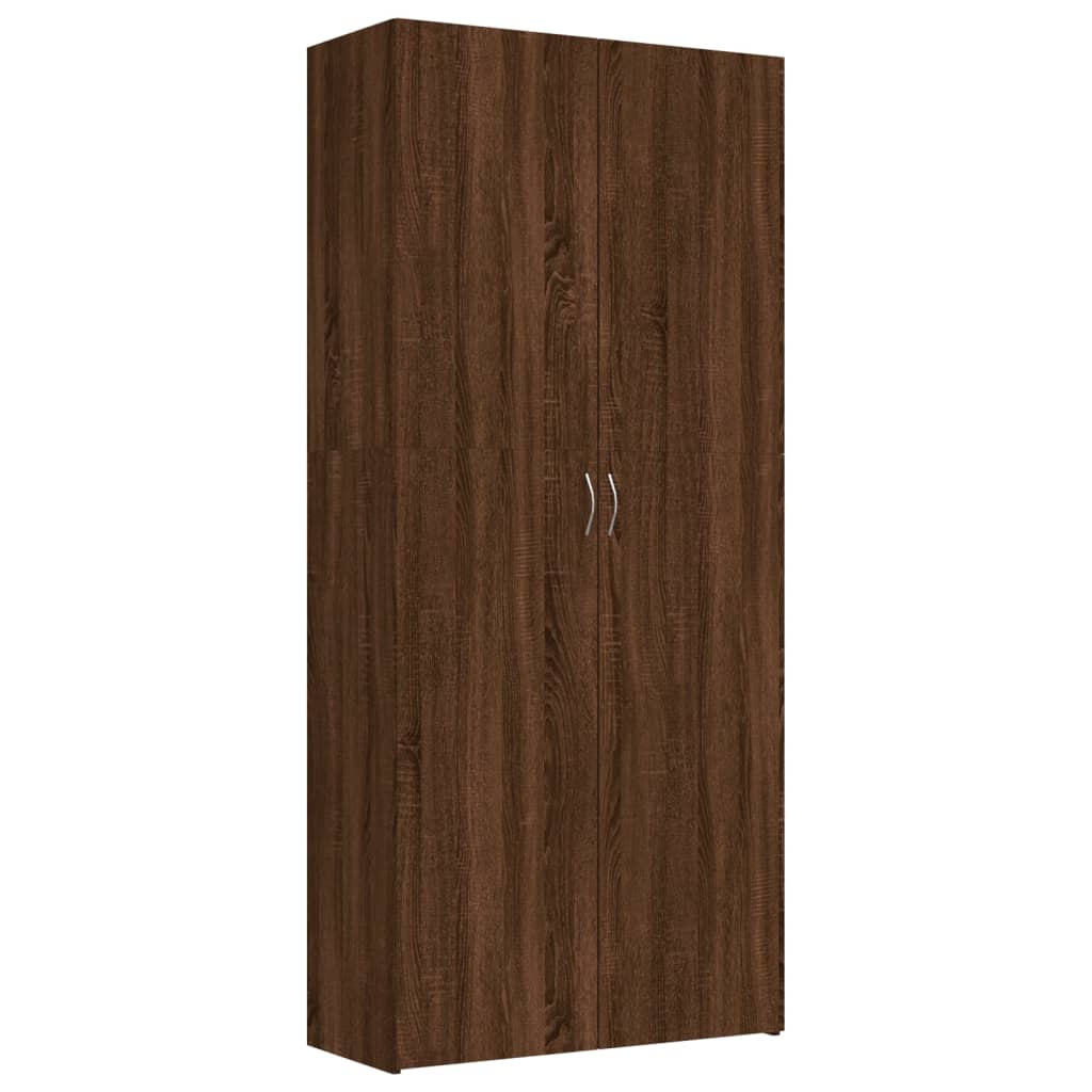 Vidaxl Cabinet per scarpe 80x35.5x180 cm COLORE COURO COVANE IN LEGNO