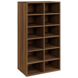 Rack à chaussures Vidaxl 54x34x100.5 cm Couleur de chêne marron en bois transformé