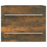 Vidaxl wastafelkast 60x38,5x48 cm bewerkt hout gerookt eikenkleurig