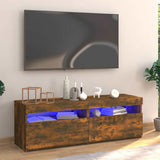 Vidaxl tv-meubel met led-verlichting 120x35x40 cm gerookt eikenkleurig