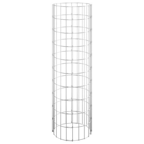 Vidaxl Gabion Pole ronde Ø30x100 cm en acier galvanisé