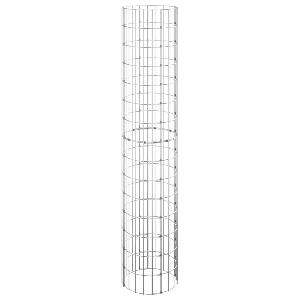 Vidaxl Gabion Pole Round Ø30x150 cm verzinkter Stahl