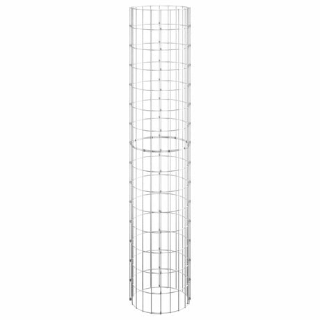 Vidaxl Gabion Pole ronde Ø30x150 cm en acier galvanisé