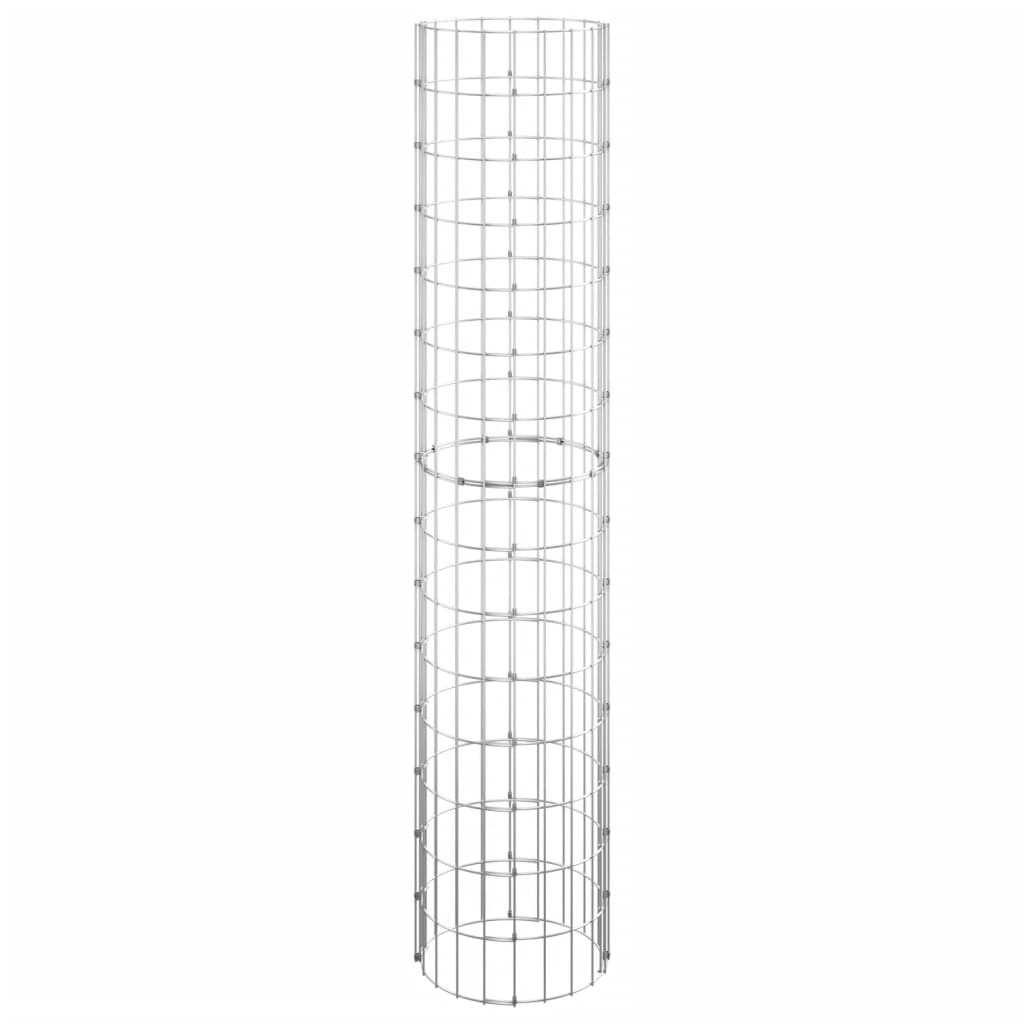 Vidaxl Gabion Pole Round Ø30x150 cm verzinkter Stahl