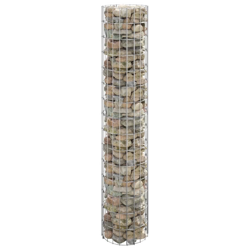 Vidaxl Gabion Pole Round Ø30x150 cm verzinkter Stahl