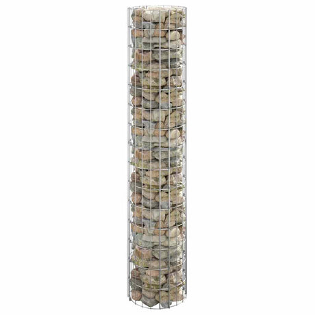 Vidaxl Gabion Pole ronde Ø30x150 cm en acier galvanisé
