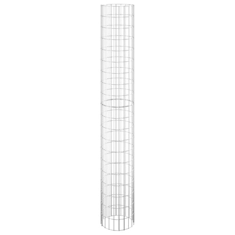 Vidaxl Gabion Pole ronde Ø30x200 cm en acier galvanisé