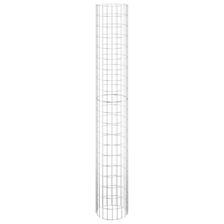 Vidaxl Gabion Pole ronde Ø30x200 cm en acier galvanisé