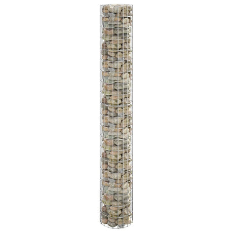 Vidaxl Gabion Pole ronde Ø30x200 cm en acier galvanisé