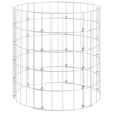 Poteau de gabion Vidaxl rond ø50x50 cm acier galvanisé