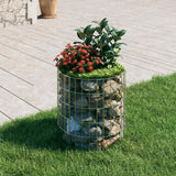 Poteau de gabion Vidaxl rond ø50x50 cm acier galvanisé