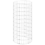 Vidaxl gabion poteau rond ø50x100 cm acier galvanisé
