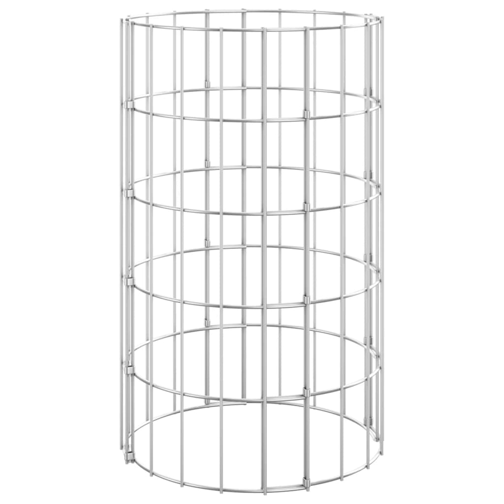 Vidaxl Gabion Planters 3 ST Rund Edisted Ø30x50 cm stal