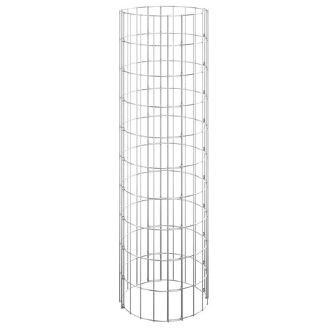 Vidaxl Gabion Planters 3 ST Round Rouled Ø30x100 cm Steel