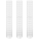 Vidaxl Gabion Planteurs 3 ST Round Rouled Ø30x200 cm Steel
