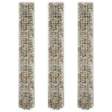Vidaxl Gabion Planteurs 3 ST Round Rouled Ø30x200 cm Steel