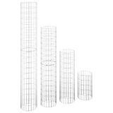 Vidaxl Gabion Planters 4 ST Round Rouaded Ø30x50 100 150 200 cm