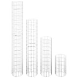 Vidaxl Gabion Planters 4 ST Round Rouaded Ø30x50 100 150 200 cm