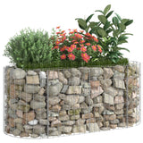 Vidaxl Gabion -Pflanzer erhöhte 120 x 50 x 50 cm verzinkte Eisen