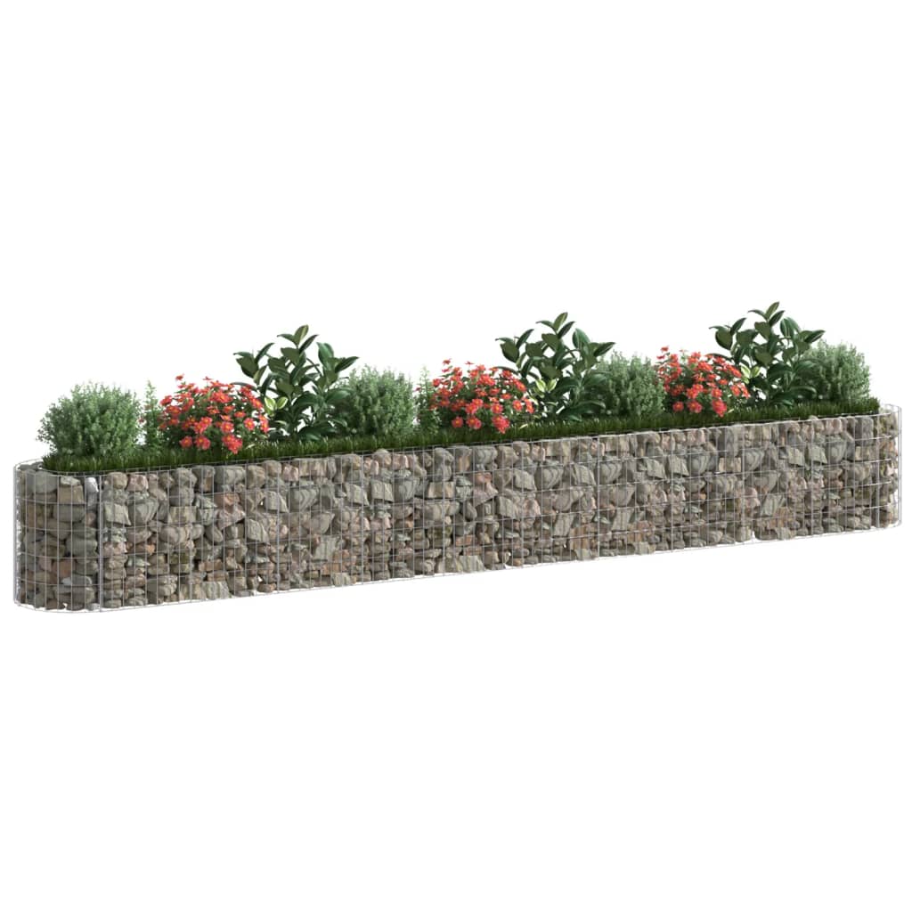 Vidaxl Gabion Sadzarka Zastionała 400x50x50 cm ocynkowane żelazo