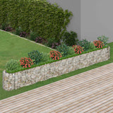 Vidaxl Gabion Planter surélevé 470x50x50 cm de fer galvanisé