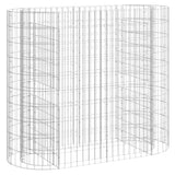 Vidaxl Gabion Planter surélevé 120x50x100 cm de fer galvanisé