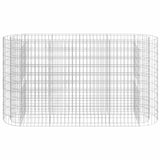 Vidaxl Gabion Planter surélevé 190x50x100 cm fer galvanisé