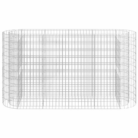 Vidaxl Gabion Planter surélevé 190x50x100 cm fer galvanisé