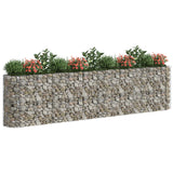 Vidaxl Gabion Sadzarka podniesiona 400x50x100 cm ocynkowane żelazo